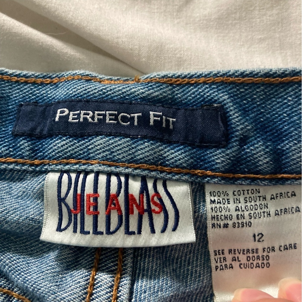 Vintage Bill Blass High Rise Mom Jeans Size 12 (Fits Modern 10) - Picture 5 of 6